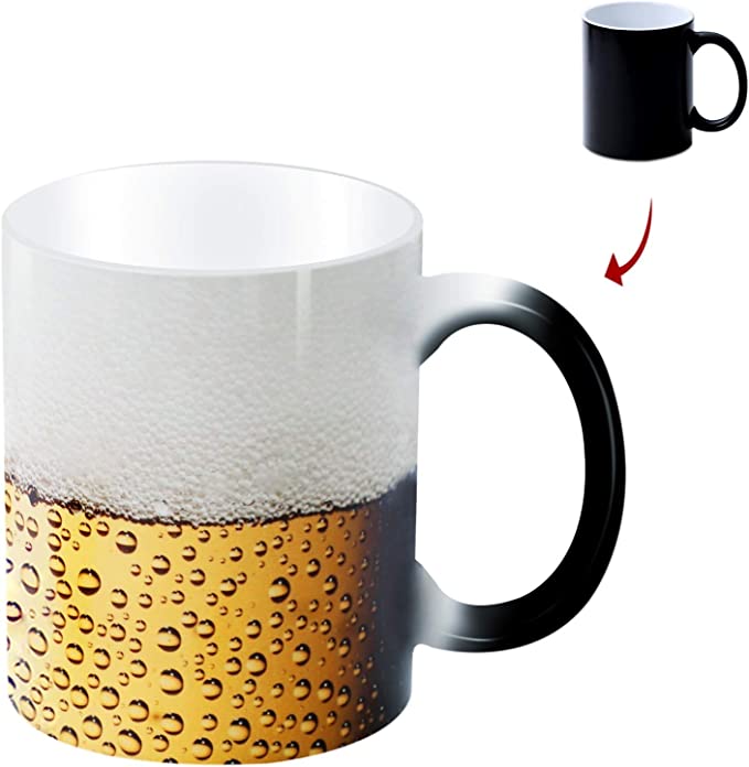 Funny Coffee Mugs - changing beer mug
