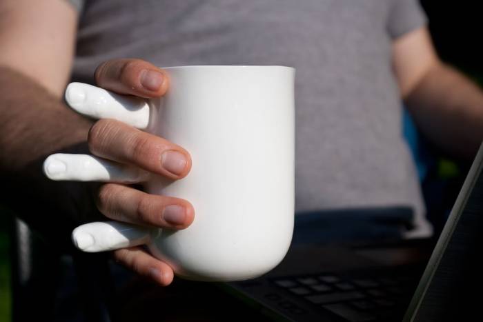 Funny Coffee Mugs - holding hand coffee mug