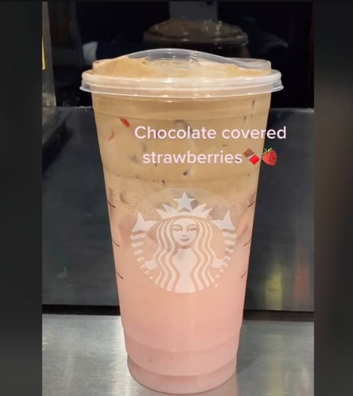 pink drink starbucks secret menu - chocolate covered strawberry