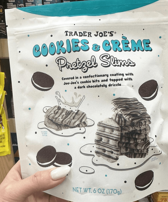 Trader Joe's April 2023 - Cookies and Creme Pretzel Slims