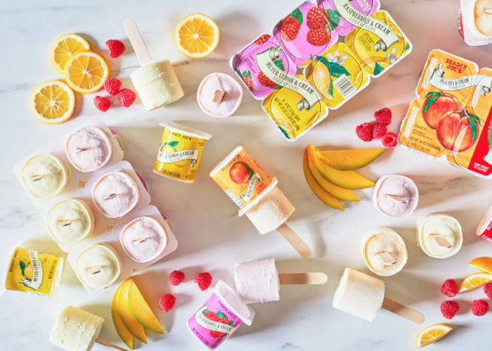 trader joe's dessert hacks - frozen yogurt pops