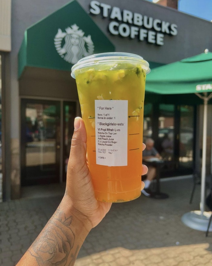 Starbucks Aesthetic Drinks - Golden Goddess Drink