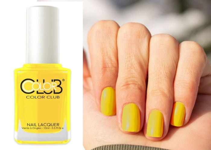 Summer Nail Colors 2023 - Color Club So Lit Neon Nail Lacquer in Rum-Running Yellow