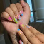 June Nail Design Ideas - rainbow negative space