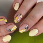 June Nail Design Ideas - lemon nails