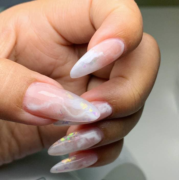 June Nail Design Ideas - translucent nails