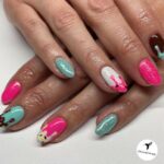 June Nail Design Ideas - melting ice cream