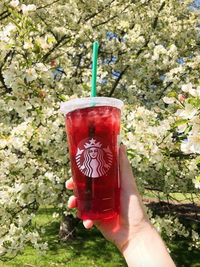 low caffeine starbucks drinks - Iced Passion Tango Tea