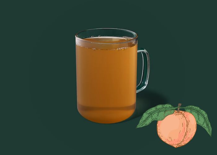 low caffeine starbucks drinks - Peach Tranquility Brewed Tea