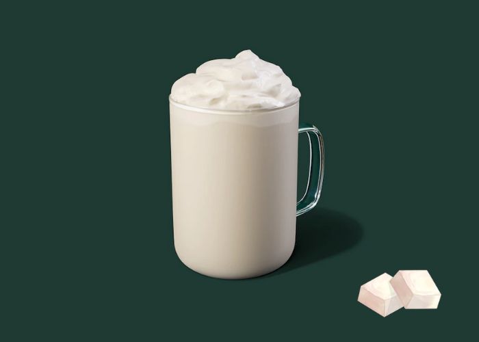 low caffeine starbucks drinks - White Hot Chocolate