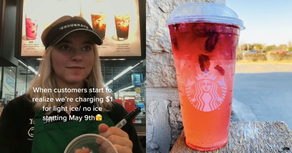 Starbucks Charging for Light Ice