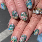 summer nail designs 2023 - vintage florals