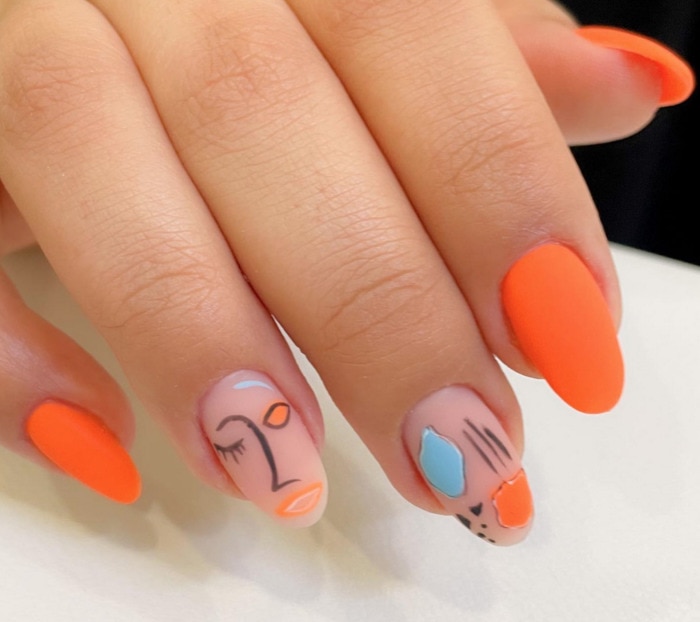 summer nail designs 2023 - bright contemporary
