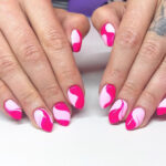 summer nail designs 2023 - groovy pinks