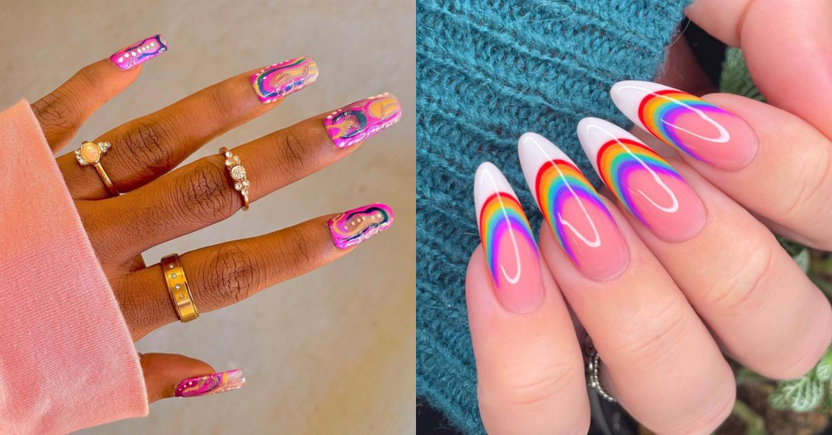 The cutest funkiest summer nails EVER🍒🦋👄🍉obsessed | Gallery posted by  Nails by Carrie | Lemon8
