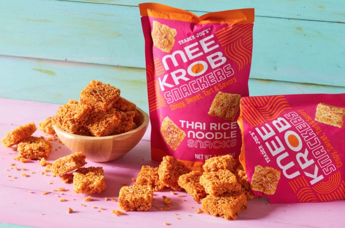 trader joe's products may 2023 - mee krob snackers