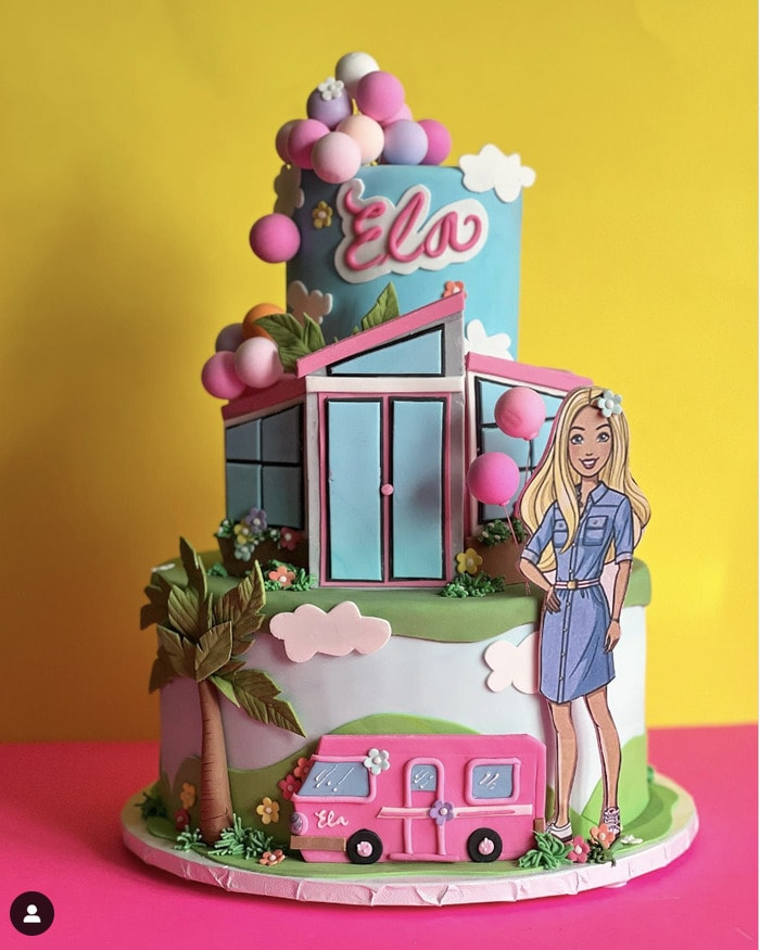 barbie cake ideas - barbie dream house