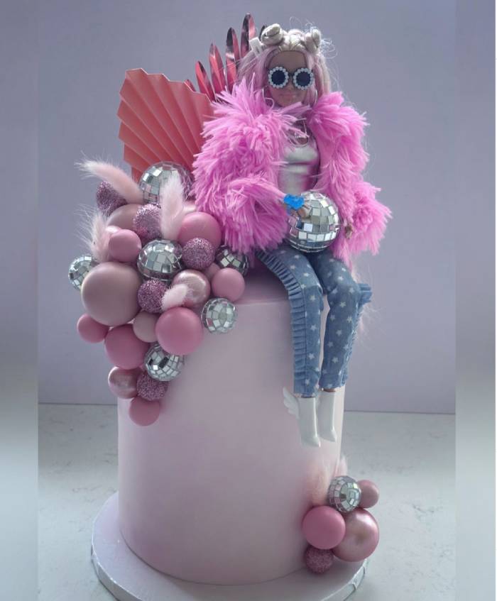 barbie cake ideas - disco barbie