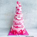 barbie cake ideas - three tiered cake