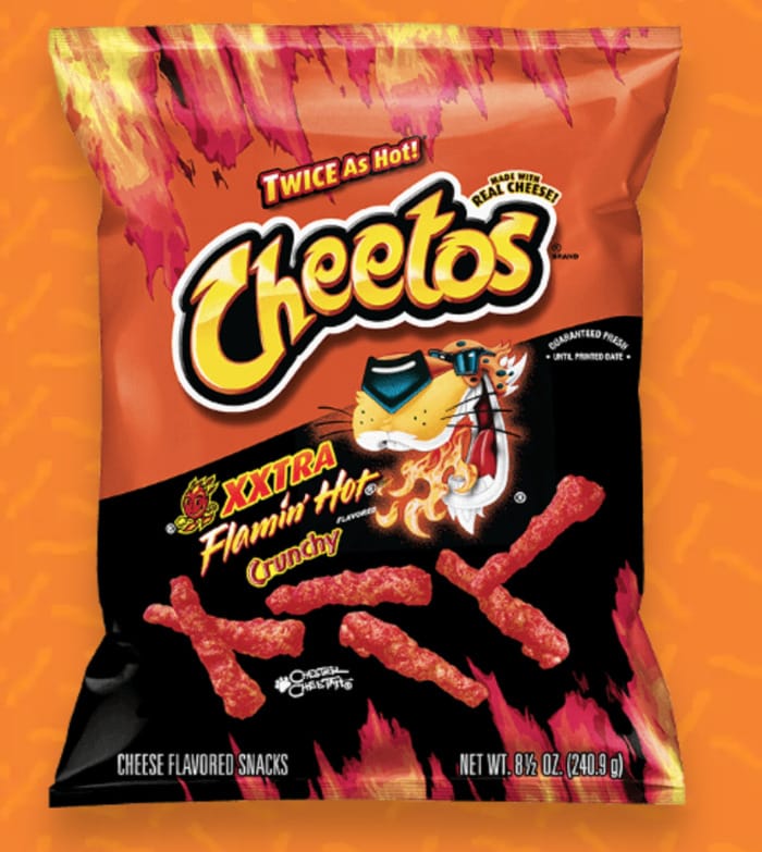 best chips ranked - cheetos xxxtra flamin hot