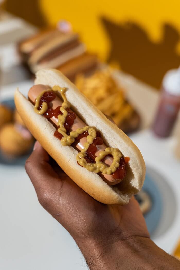 best hot dog toppings - mustard