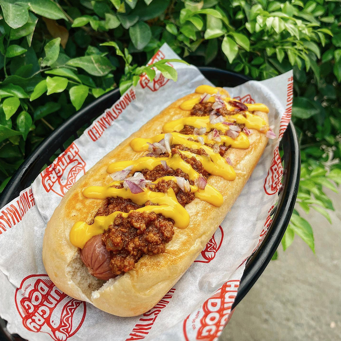best hot dog toppings - chili cheese