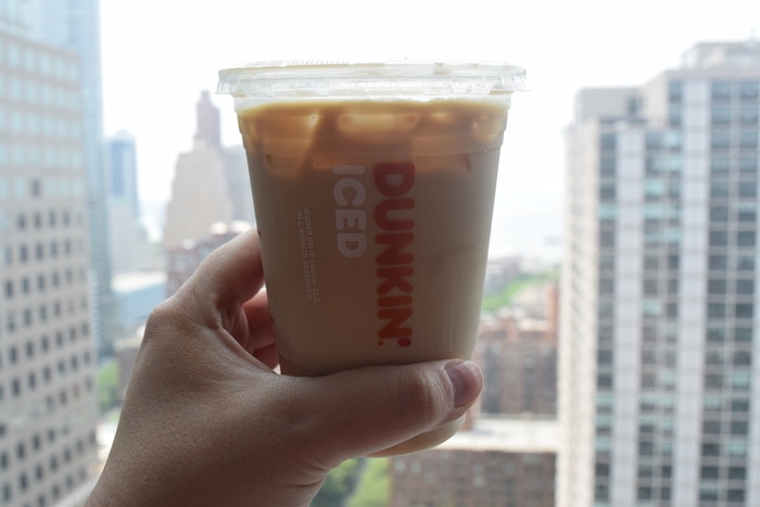 dunkin donuts iced coffee - iced cappuccino