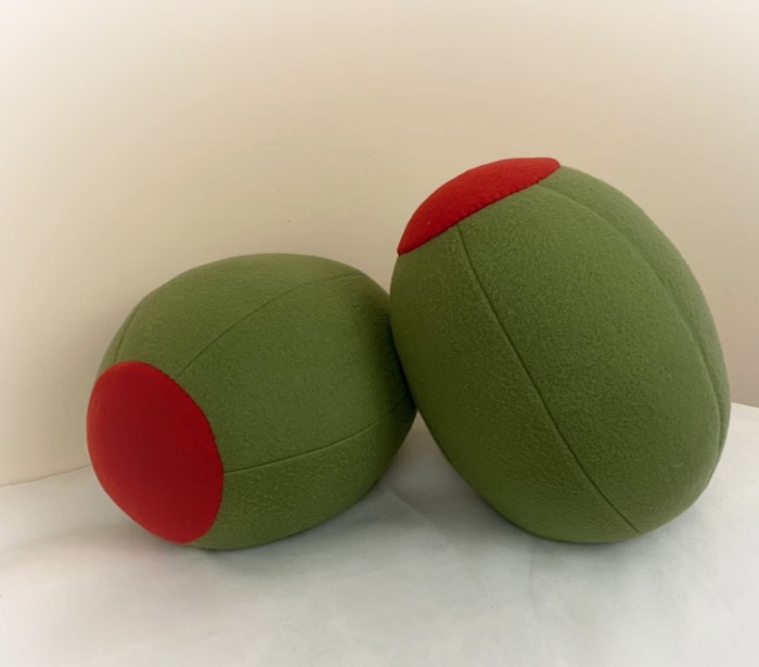 food pillows - olives