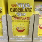 new trader joes products june - milk chocolate bar with corn flakes