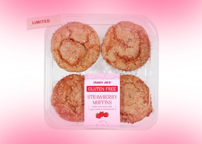 new trader joes products june - gluten free strawberry muffins