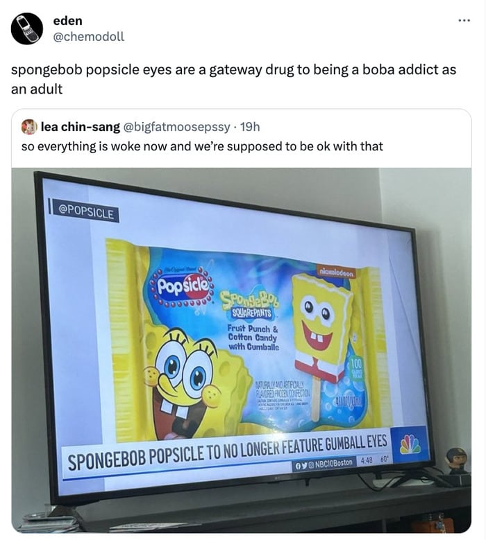 Spongebob Popsicle Eyes No Gumball - gateway to boba
