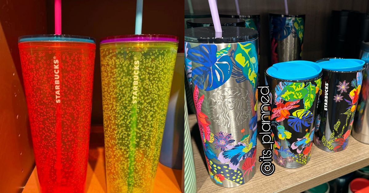 Starbucks' July 2023 Cup and Tumbler Collection Is Full of Bold Neon