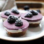 Summer Dessert Recipes - no bake blackberry cheesecake bites