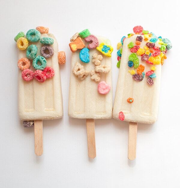 Summer Dessert Recipes - cereal milk popsicles