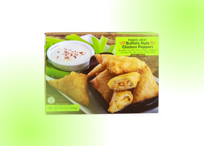 trader joe's appetizers - buffalo style chicken poppers