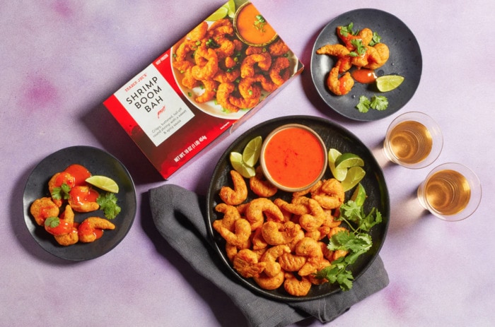 trader joe's appetizers - shrimp boom bah