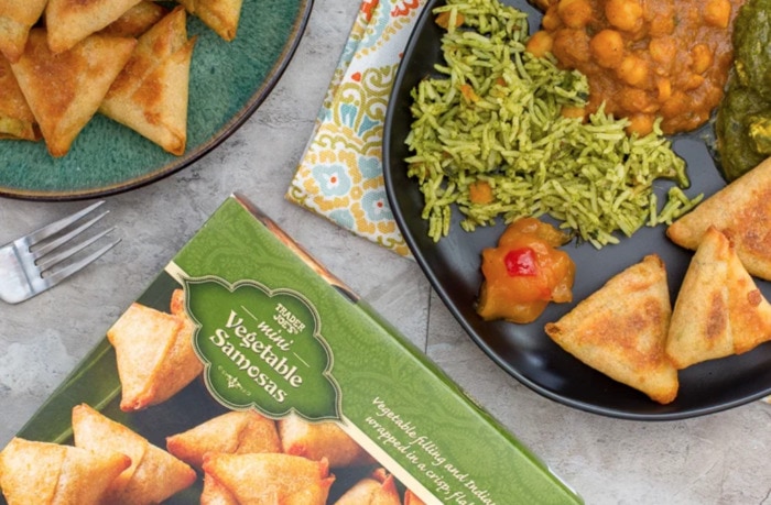 trader joe's appetizers - mini vegetable samosas