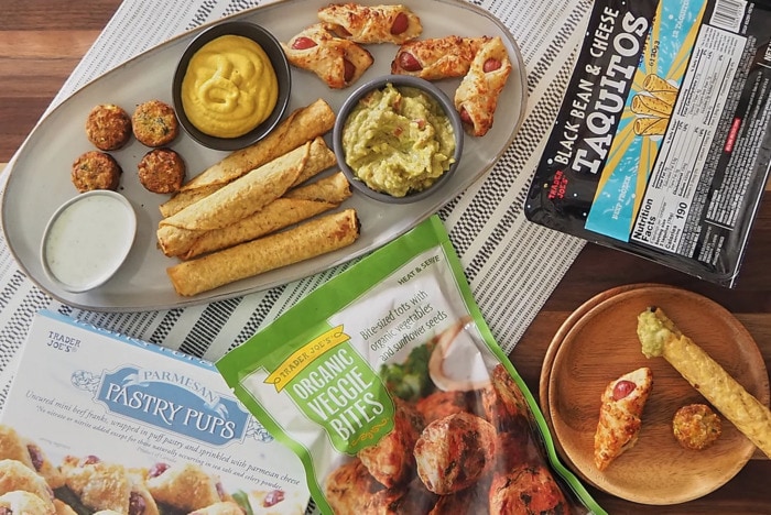 trader joe's appetizers - black bean cheese taquitos