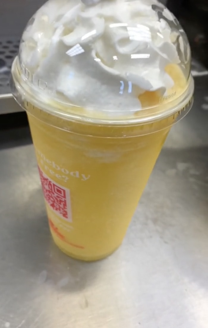 Dunkin Donuts Secret Menu - Mango Pineapple Frozen Refresher