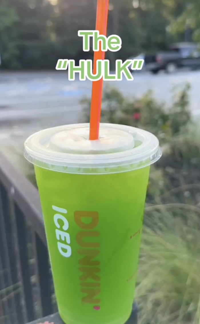 Dunkin Donuts Secret Menu - The Hulk Drink