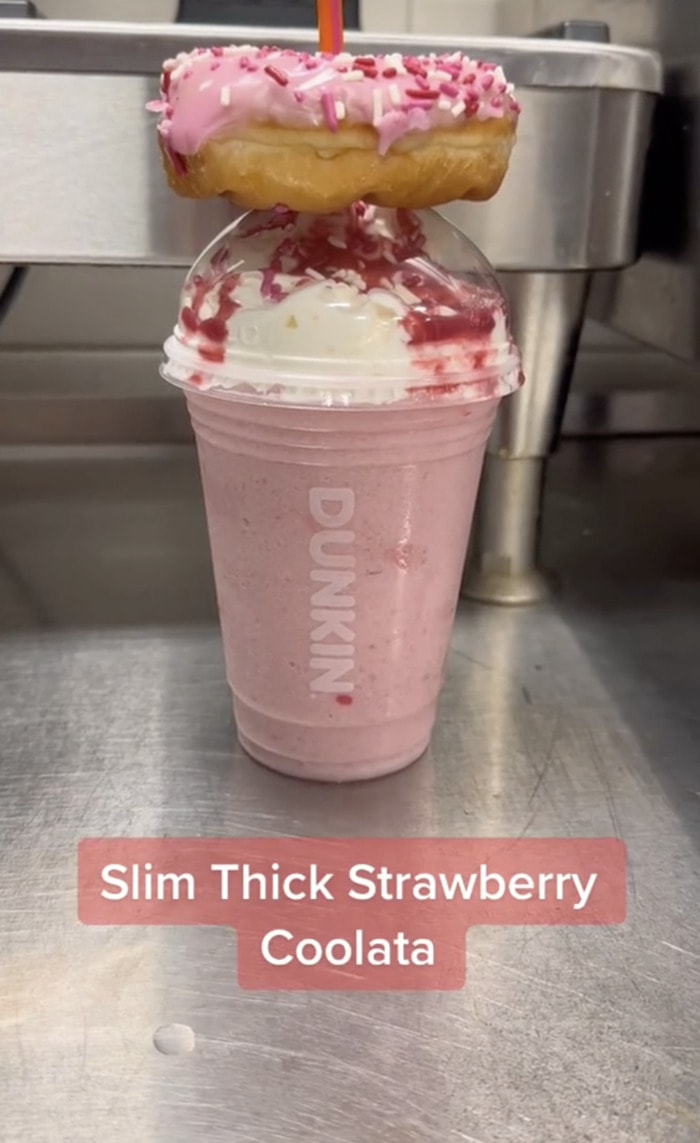 Dunkin Donuts Secret Menu - Slim Thick Strawberry Coolatta