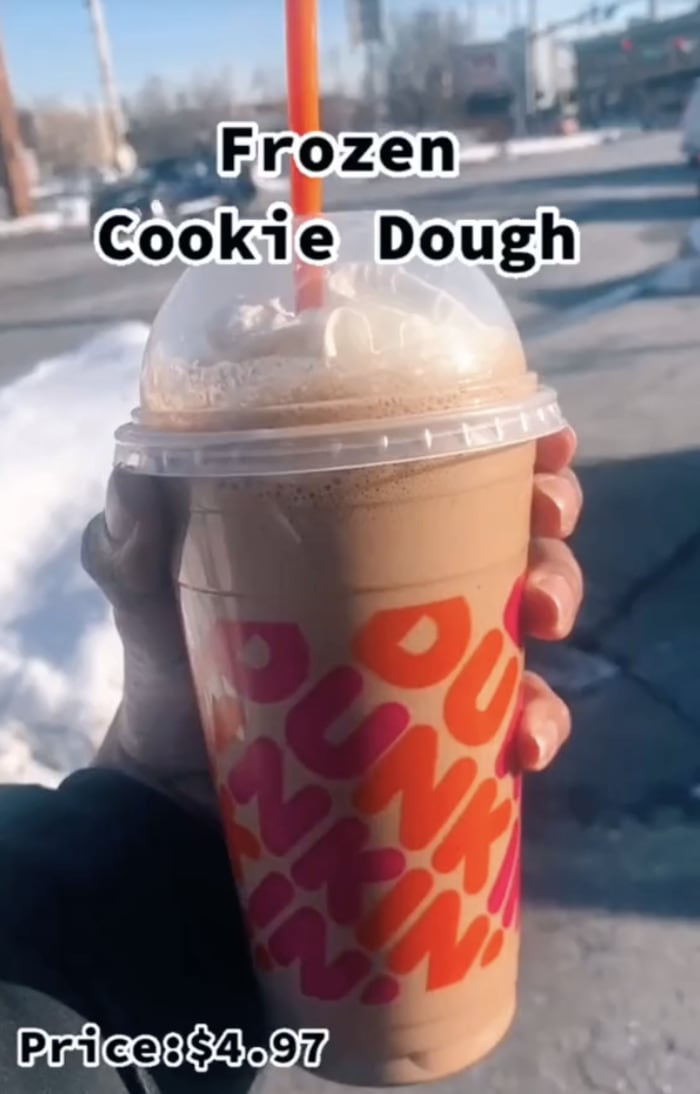 Dunkin Donuts Secret Menu - Frozen Cookie Dough