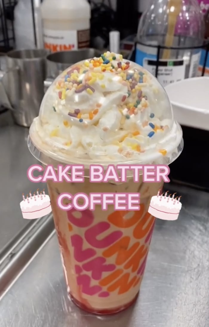 Dunkin Donuts Secret Menu - Cake Batter Coffee