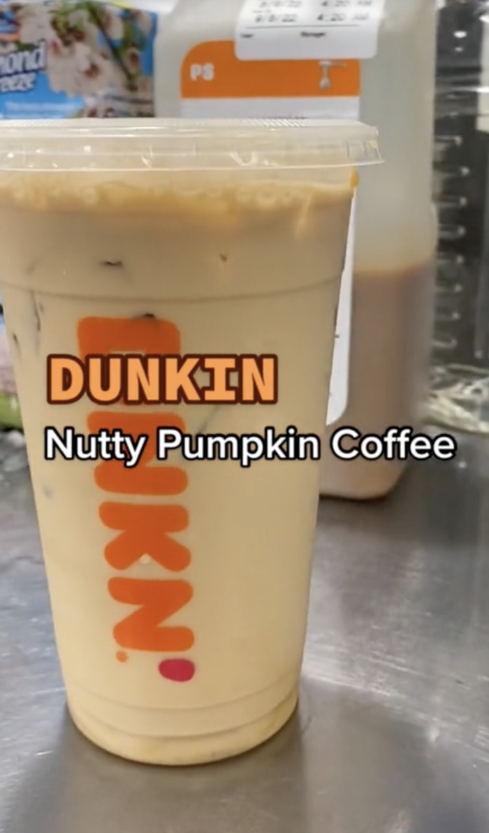 Dunkin Donuts Secret Menu - Nutty Pumpkin Coffee