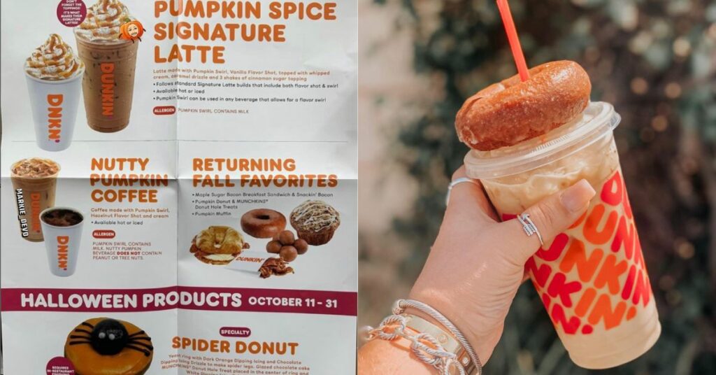 Dunkin's Fall Menu for 2023 Has Arrived Let's Eat Cake