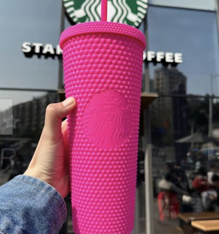 Starbucks Barbie Cup - Pink Studded