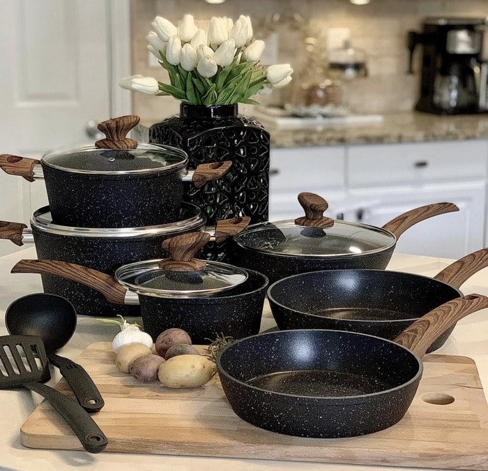 amazon prime day kitchen deals - pot and pan set