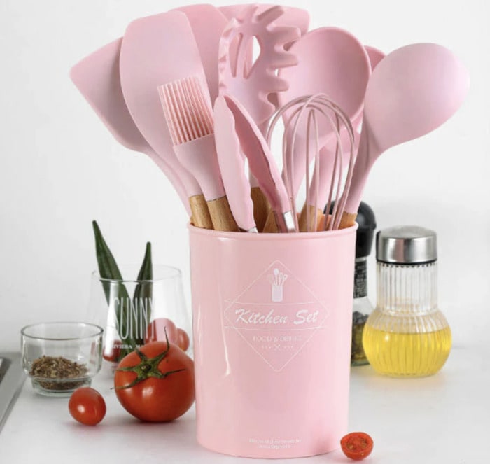 barbie kitchen products - pink kitchen utensils