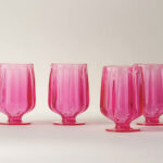 barbie kitchen products - pink wine goblets