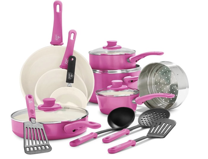 barbie kitchen products - pink kitchenware set